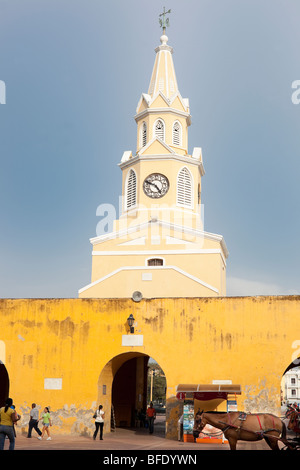 La Puerta del Reloj, Cartagena de Indias, Colombie Banque D'Images