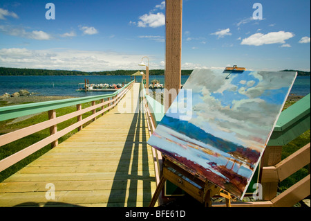 Peintres Lodge resort de Campbell River, sur l'île de Vancouver, Colombie-Britannique, Canada Banque D'Images