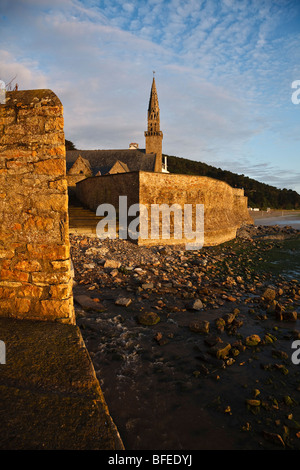 Saint-Michel-en-Grève, Côte d'Armor, Bretagne, France Banque D'Images