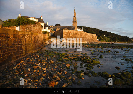 Saint-Michel-en-Grève, Côte d'Armor, Bretagne, France Banque D'Images