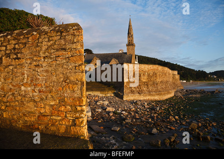 Saint-Michel-en-Grève, Côte d'Armor, Bretagne, France Banque D'Images