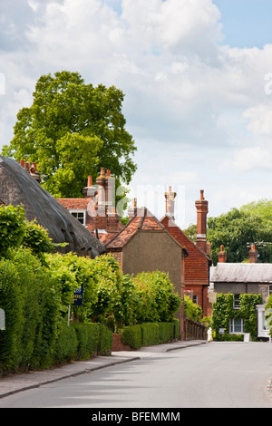 Country lane dans Selbourne, Hampshire Angleterre Banque D'Images