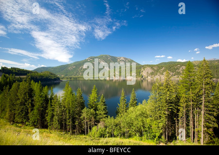 Le lac Moyie, British Columbia, Canada Banque D'Images