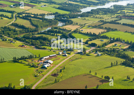 La ferme de l'antenne, Wheatley River, Prince Edward Island, Canada Banque D'Images