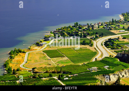 Vues de Summerland de Giant's Head Park. Banque D'Images