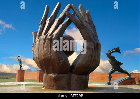 Mouvement des travailleurs - Memento Memorial Sculpture Park ( Szobaopark ) Budapest, Hongrie Banque D'Images