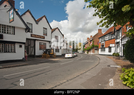 Afficher le long de la High Street, Dorchester on Thames, Oxfordshire, UK Banque D'Images