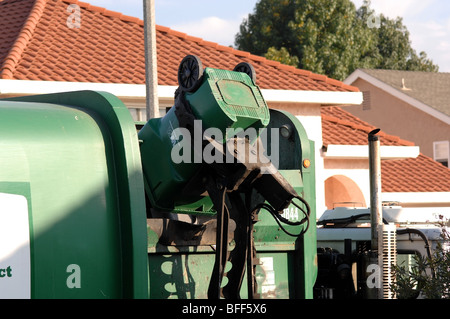 Corbeille / la collecte des déchets dans le sud de la Californie. Banque D'Images