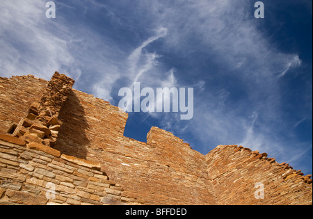 L'Chacoan Ruines dans Chaco Canyon près de Farmington de Nouveau Mexique USA Banque D'Images