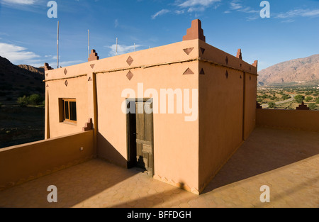 Architecture marocaine traditionnelle dans la vallée d'Ammelne, Anti Atlas, Maroc Banque D'Images