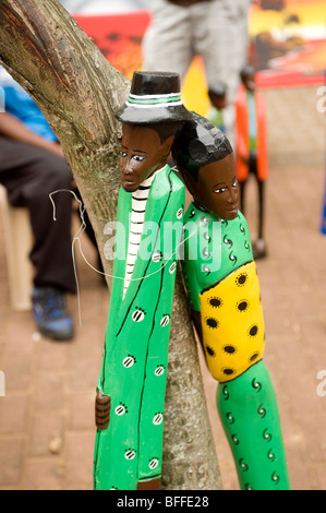 L'art africain Essenwood Park Street Market. Durban, Afrique du Sud Banque D'Images