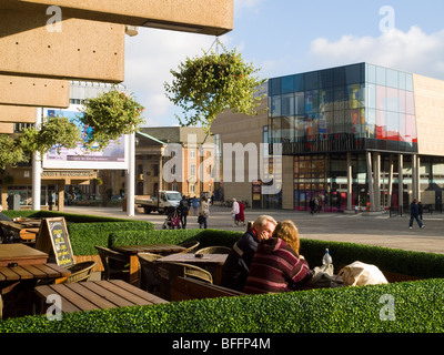 La Place du marché dans le centre-ville de Derby, Derbyshire, Angleterre, Royaume-Uni Banque D'Images