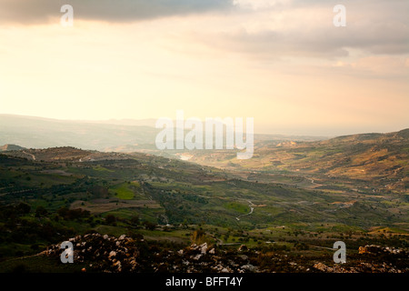 Vue de Fyti Chypre Banque D'Images