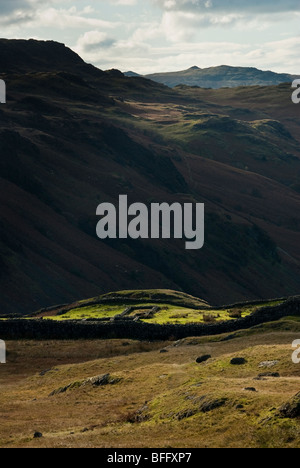 Hard Knott Roman fort sur Hardknott Pass, Eskdale, Lake District, Cumbria, England, UK Banque D'Images