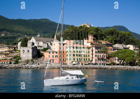 L'eau de Santa Margherita Ligure, Italie Banque D'Images