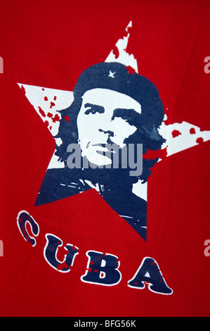 T shirts avec Che Guevara libre à vendre à Cuba Banque D'Images