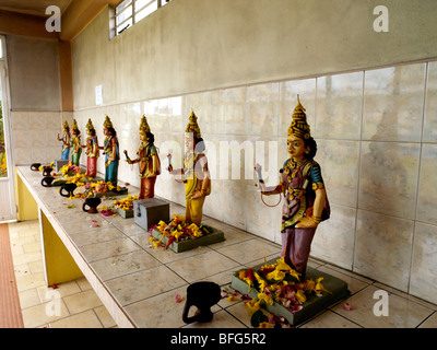 Région Savanne Maurice Hindu Temple Tamoul Sri Siva Subarmaniya Kovil certaines de Durga's Daughters Banque D'Images