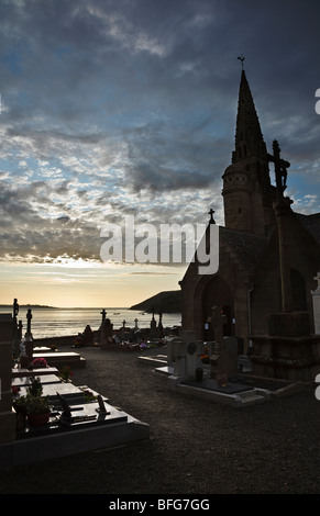 Saint-Michel-en-Grève, Côte d'Armor, Bretagne, France Banque D'Images