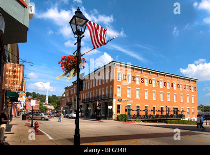 Historic DeSoto House Hotel Galena Illinois Banque D'Images