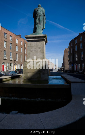 Statue de Daniel O'Connell (6 août 1775 - 15 mai 1847), O'Connell Street, Limerick, Irlande Banque D'Images