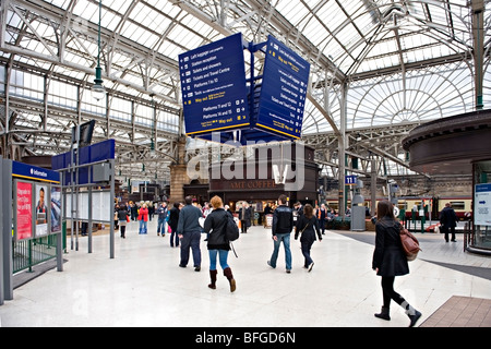 La gare centrale de Glasgow, Ecosse, Royaume-Uni. Banque D'Images