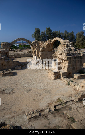 Ancienne saranta kolones détruit lusignan forteresse sur l'emplacement d'une ancienne dans le parc archéologique byzantin fort Banque D'Images