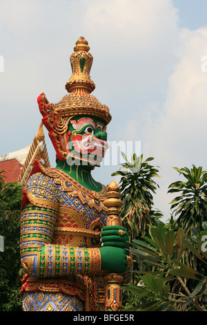 Dans la Pagode Wat Seekan, Bangkok, Thaïlande Banque D'Images