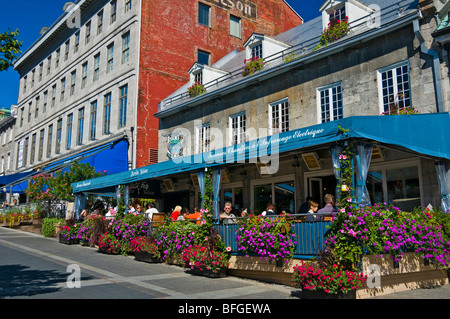 Restaurants Place Jacques Cartier le Vieux Montréal Canada Banque D'Images