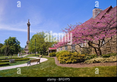 Queenston Heights Park avec le monument Brock , Queenston (Ontario), Canada. Banque D'Images