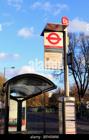 United Kingdom West London bus église turnham green Banque D'Images