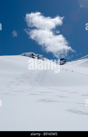 Une journée bien remplie sur le Glacier Decker Le parc provincial Garibaldi Whistler BC Canada Banque D'Images