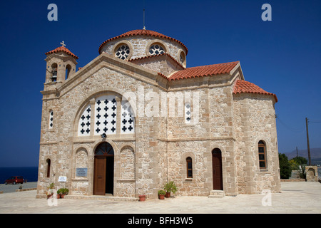 20e siècle Eglise d'Agios Georgios pegeias st georges bay près de république de Chypre Europe Banque D'Images