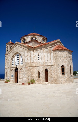 20e siècle Eglise d'Agios Georgios pegeias st georges bay près de république de Chypre Europe Banque D'Images