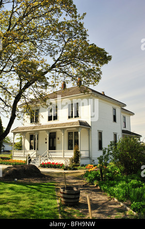 Maison de ferme (c.1898) à Londres, lieu historique de la ferme, Richmond, British Columbia, Canada Banque D'Images