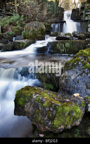 Maison de cicatrice Falls, Thwaite, Swaledale, Yorkshire, UK Banque D'Images