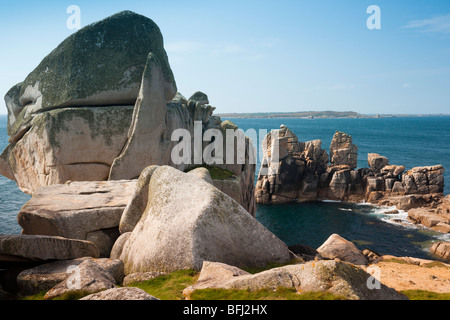Rock dent et Peninnis Head, St.Mary's, Îles Scilly Banque D'Images
