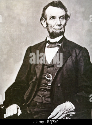 ABRAHAM LINCOLN (1809-1865) 16e président des États-Unis d'Amérique Banque D'Images