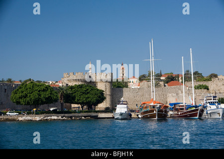 Dans la ville de Rhodes, Grèce. Banque D'Images