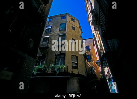 Appartements, immeuble, Carrer de la Carassa, Ribera, district, Province de Barcelone Barcelone, Espagne, Europe Banque D'Images