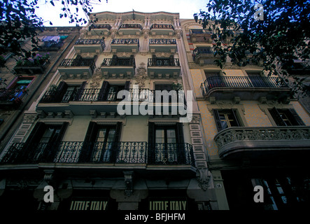 Architecture dans le quartier de La Ribera dans la ville de Barcelone Barcelone Espagne Europe Province Banque D'Images