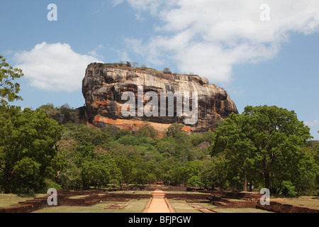 Rocher de Sigiriya au Sri Lanka Banque D'Images