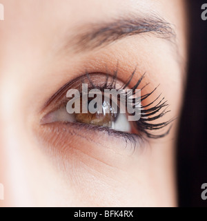 Close up of mixed race woman's eye Banque D'Images