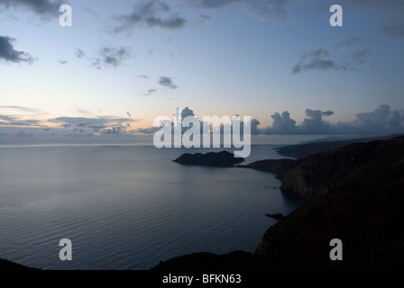 Paysage de Trek sur l'île de Céphalonie en Grèce. Banque D'Images