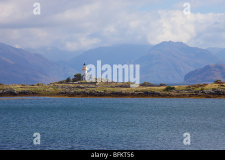 Ornsay phare, île de Skye, Écosse, Hébrides intérieures Banque D'Images