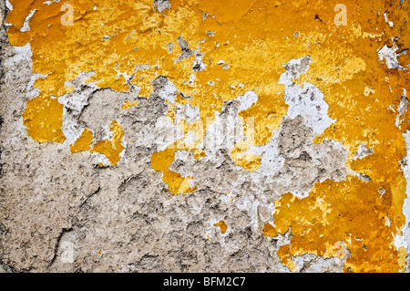 Old weathered mur peint pour grunge background Banque D'Images