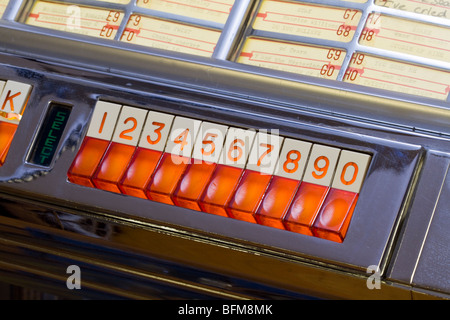 Meubles anciens, vintage des années 50 juke-box Seeburg music player Banque D'Images