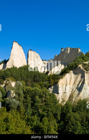 Pyramides de sable rocher naturel formé de Melnik Pirin Bulgarie Banque D'Images