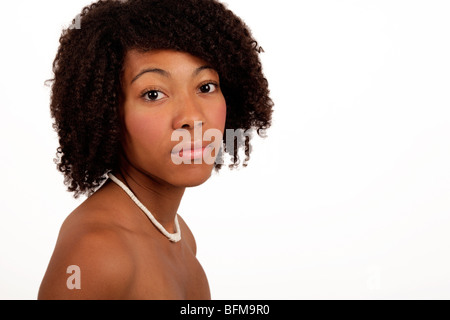 Portrait d'une belle jeune femme cubaine Banque D'Images