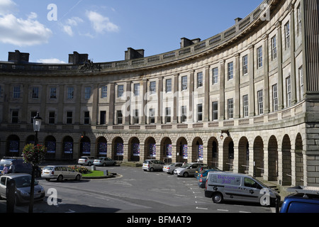 The Crescent à Buxton Derbyshire, hôtel et spa rénovés. Bâtiment classé grade I architecture géorgienne Banque D'Images