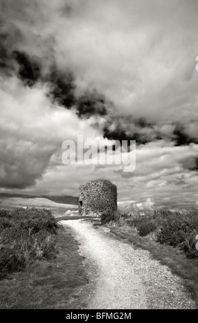 Vestiges de moulin à vent utilisé dans la Rébellion de 1798, le vinaigre Hill, Monkton, Co Wexford, Irlande Banque D'Images